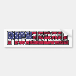Autocollant De Voiture Drapeau américain de Pickleball
