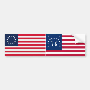 Autocollant De Voiture Drapeau américain d'étoiles de Betsy Ross 13