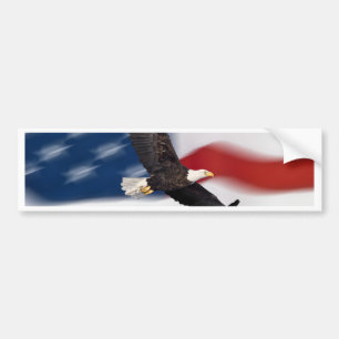 Autocollant De Voiture Drapeau américain et aigle