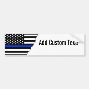 Autocollant De Voiture Drapeau américain mince de Blue Line