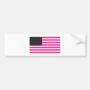 Autocollant De Voiture drapeau américain rose
