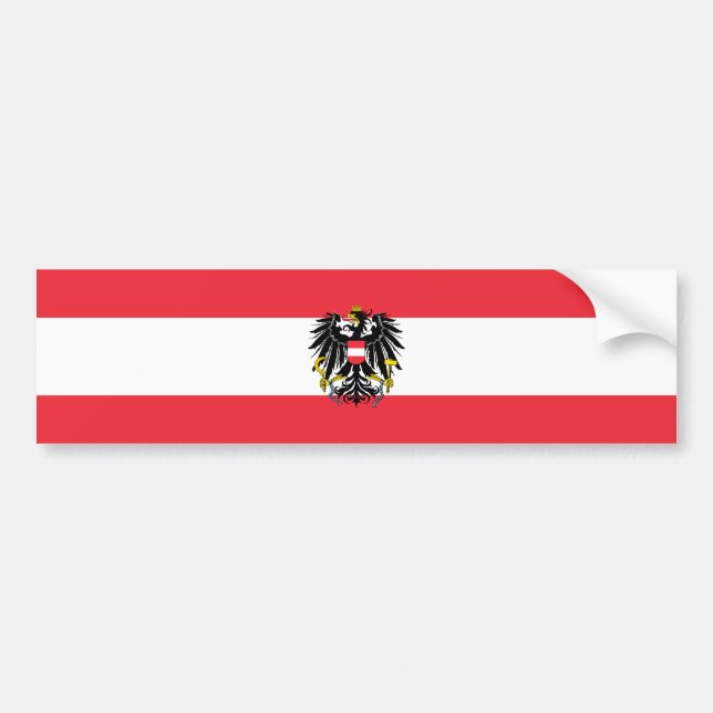 Autocollant De Voiture Drapeau Autriche/Autriche (Devant)