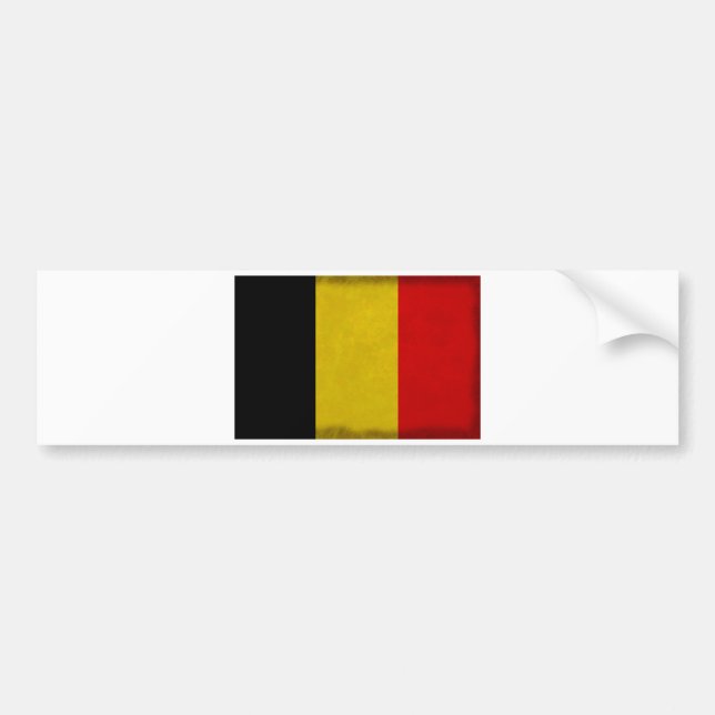 Autocollant De Voiture Drapeau Belgique Belge (Devant)