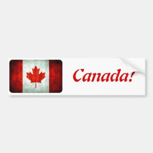 Autocollant De Voiture Drapeau canadien en détresse