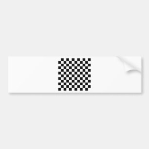 Autocollant De Voiture Drapeau Checkered emballant le damier d'échecs de