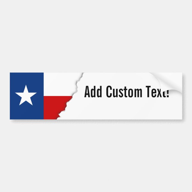 Autocollant De Voiture Drapeau classique d'état du Texas (Devant)