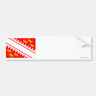 Autocollant De Voiture Drapeau d'Alsace