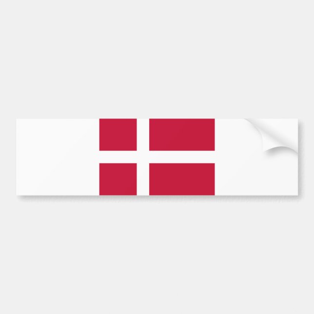 Autocollant De Voiture Drapeau danois Patriotique danois (Devant)