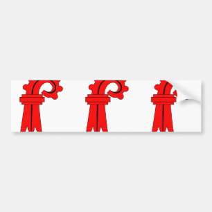 Autocollant De Voiture Drapeau de Bâle, Suisse