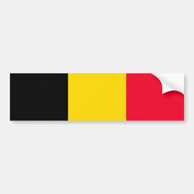 Autocollant De Voiture Drapeau de Belgique (Devant)