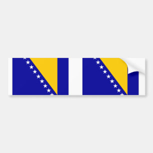 Autocollant De Voiture Drapeau de Bosnie-Herzégovine