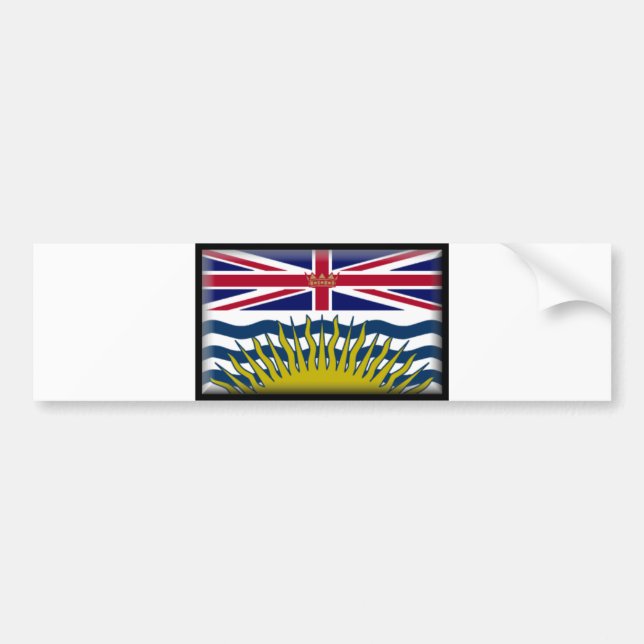 Autocollant De Voiture Drapeau de Colombie-Britannique (Devant)