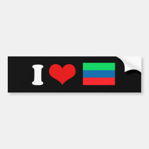 Autocollant De Voiture Drapeau de Dagestan