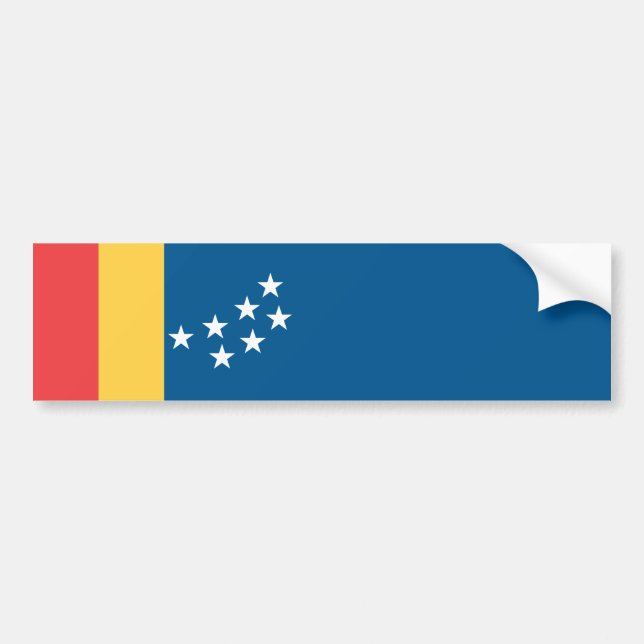 Autocollant De Voiture Drapeau de Durham (Caroline du Nord, États-Unis) (Devant)