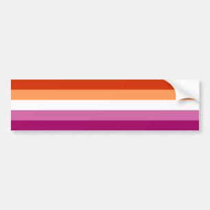 Autocollant De Voiture Drapeau de fierté lesbienne LGBTQ