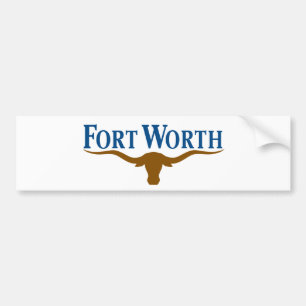 Autocollant De Voiture Drapeau de Fort Worth (Texas)