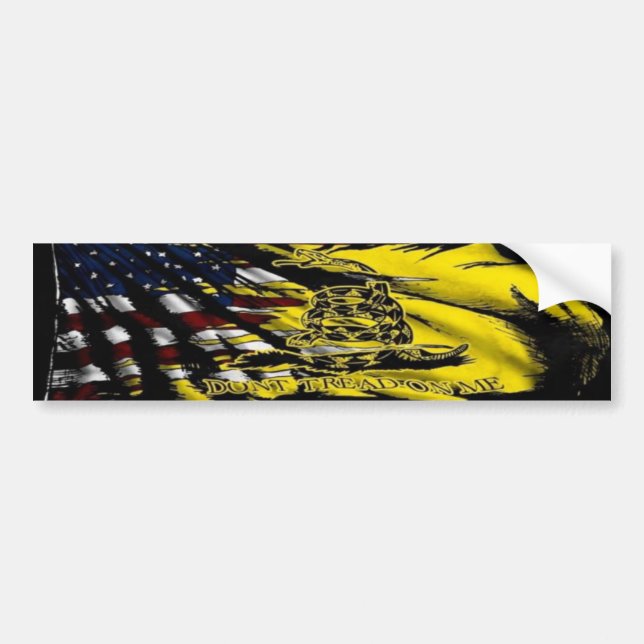 Autocollant De Voiture Drapeau de Gadsden - liberté ou mort (Devant)