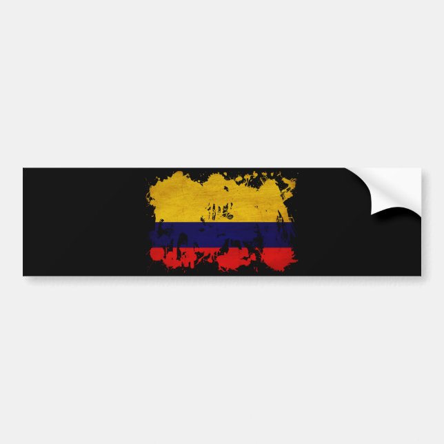 Autocollant De Voiture Drapeau de la Colombie (Devant)