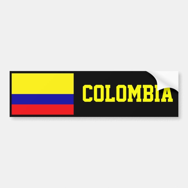 Autocollant De Voiture Drapeau de la Colombie (Devant)
