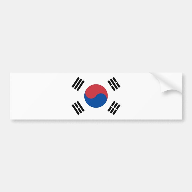 Autocollant De Voiture Drapeau de la Corée du Sud (ROK) (Devant)