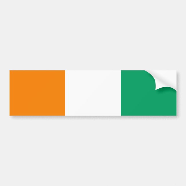 Autocollant De Voiture Drapeau de la Côte d'Ivoire (Devant)