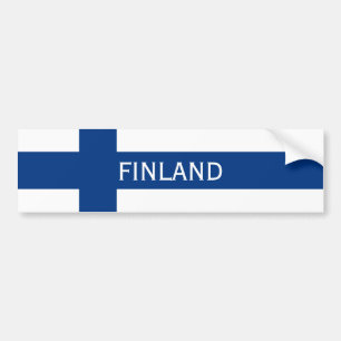 Autocollant De Voiture Drapeau de la Croix Bleue de Finlande