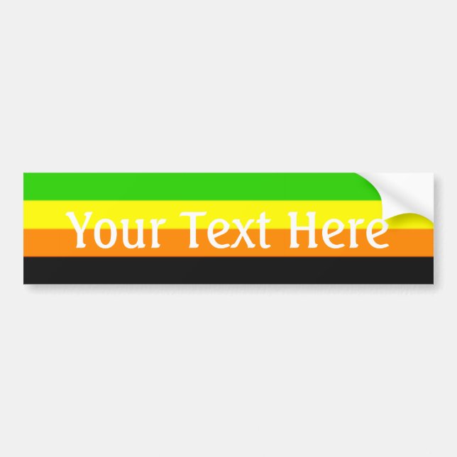 Autocollant De Voiture Drapeau de la Fierté Aromantique (Devant)