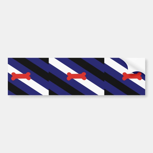 Autocollant De Voiture Drapeau de la fierté de Puppy Play (Devant)