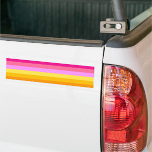 Autocollant De Voiture Drapeau de la fierté lesbienne (Aube)