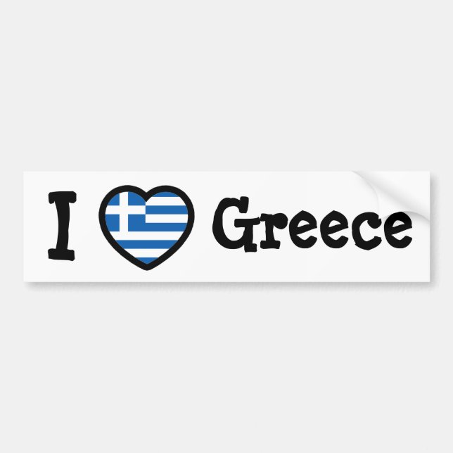 Autocollant De Voiture Drapeau de la Grèce (Devant)