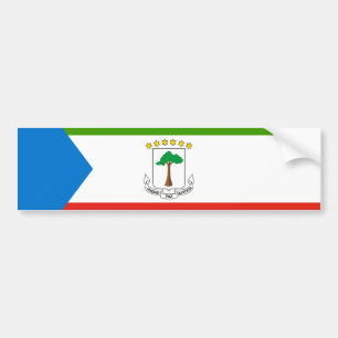 Autocollant De Voiture Drapeau de la Guinée équatoriale (Afrique)