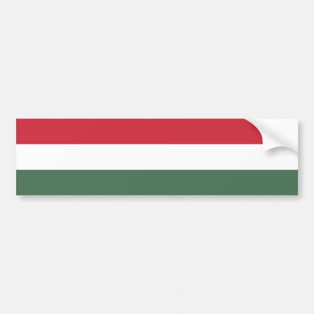 Autocollant De Voiture Drapeau de la Hongrie (Devant)