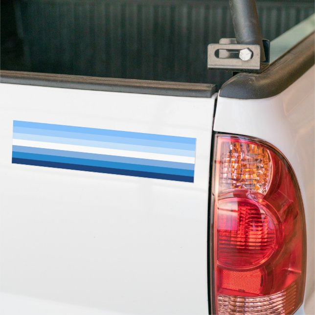 Autocollant De Voiture Drapeau de la maison Blue Gay Male Pride (Sur camion)