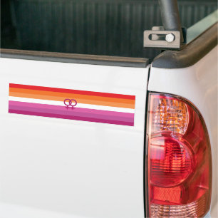 Autocollant De Voiture Drapeau de la maison de la fierté lesbienne (WLW)