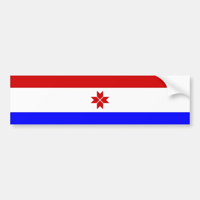 Autocollant De Voiture Drapeau de la Mordovie (Devant)
