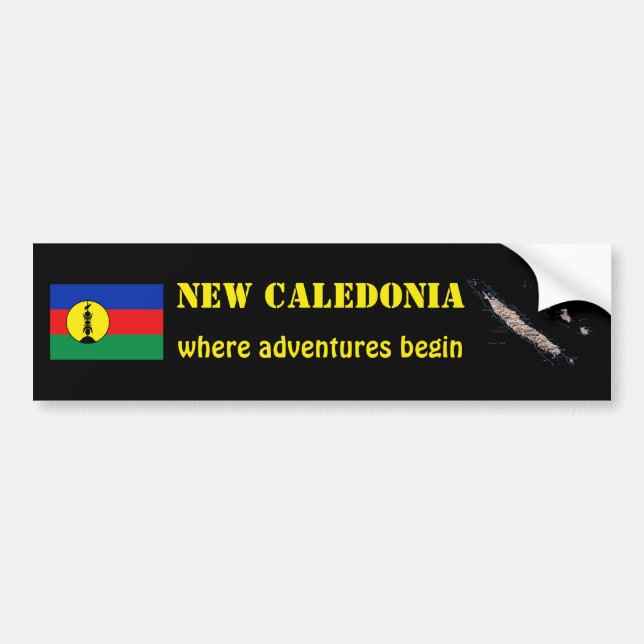 Autocollant De Voiture Drapeau de la Nouvelle-Calédonie + Adhésif pour (Devant)