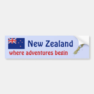 Autocollant De Voiture Drapeau de la Nouvelle Zélande + Adhésif pour