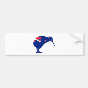 Autocollant De Voiture Drapeau de la Nouvelle Zélande avec la silhouette