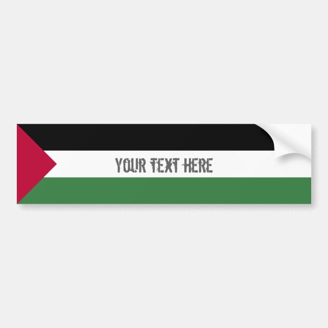 Autocollant De Voiture Drapeau de la Palestine (Devant)