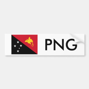 Autocollant De Voiture Drapeau de la Papouasie-Nouvelle-Guinée et png