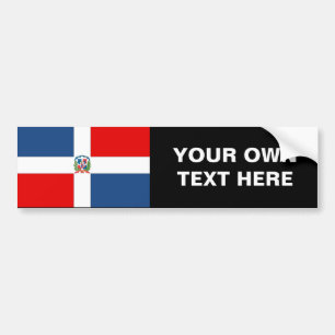 Autocollant De Voiture Drapeau de la République Dominicaine