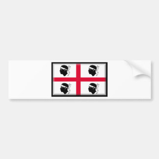 Autocollant De Voiture Drapeau de la Sardaigne (Italie)