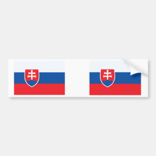 Autocollant De Voiture Drapeau de la Slovaquie