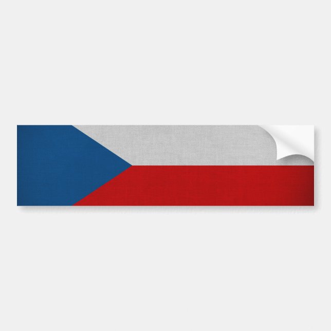 Autocollant De Voiture Drapeau de la Tchéquie (Devant)