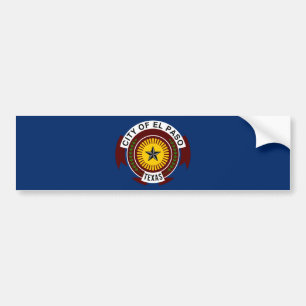 Autocollant De Voiture Drapeau de la ville d'El Paso (Texas)