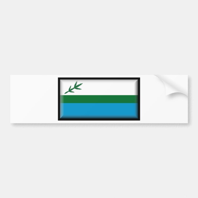 Autocollant De Voiture Drapeau de Labrador (Canada) (Devant)