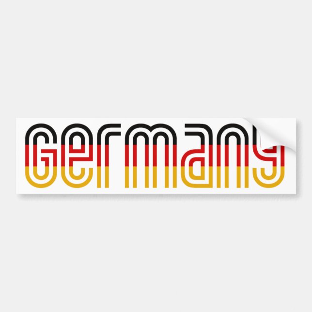 Autocollant De Voiture Drapeau de l'Allemagne ! (Devant)