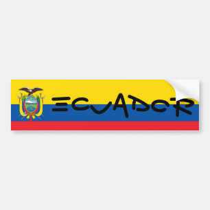 Autocollant De Voiture Drapeau de l'Équateur