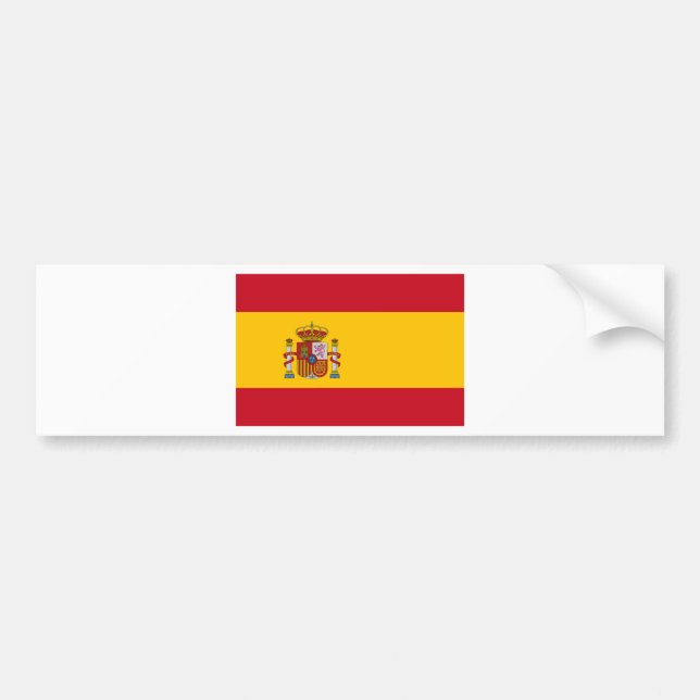 Autocollant De Voiture Drapeau de l'Espagne (Devant)