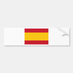 Autocollant De Voiture Drapeau de l'Espagne, Bandera de España, Bandera